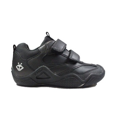 Geox Wader | Schwarz | Jungen Double Riptape Schulschuhe