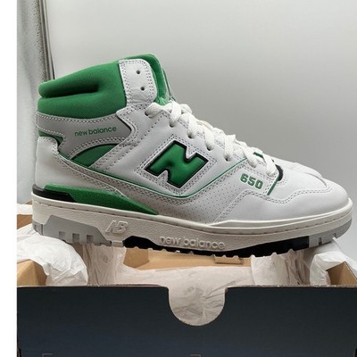 New Balance 650 White Green High Top Basketball Sneakers BB650RWG Mens 9