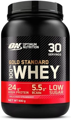 Optimum Nutrition Gold Standard Whey Protein, Muscle Building & Recovery, 900G