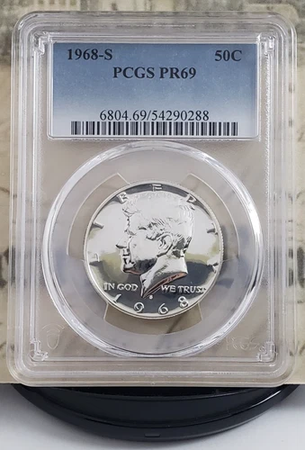 1968-S Kennedy Proof Half Dollar - PCGS PR69 - Nice! 0288