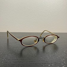 Vintage Giorgio Armani 2011 326 Eyeglasses FRAMES ONLY 45-21-135 Brown Red Gold
