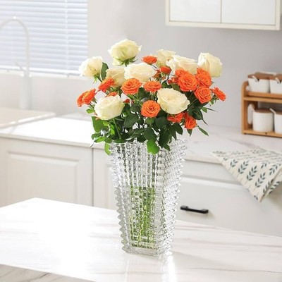 11  Large Crystal Vase for Flowers