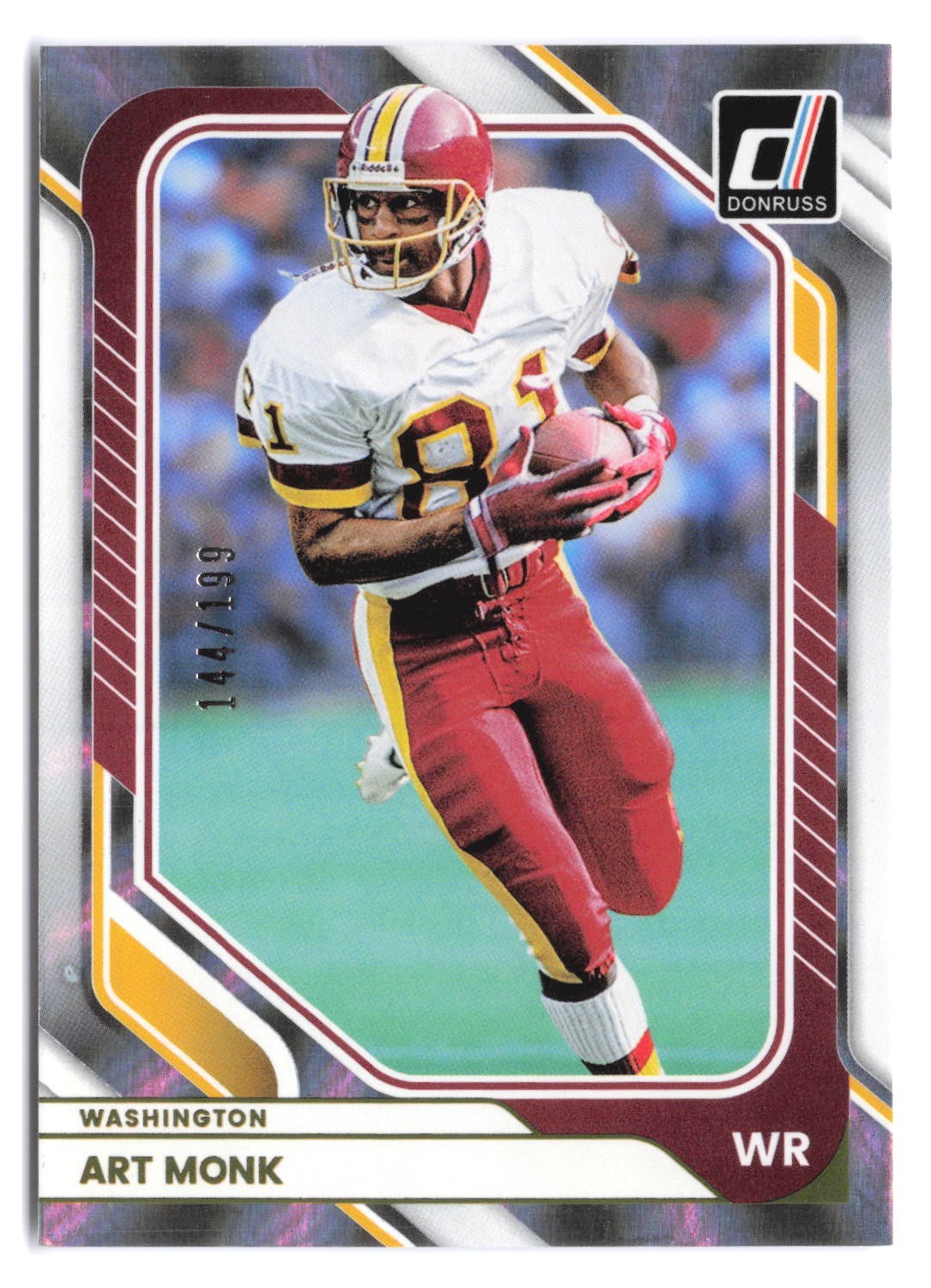 2026 Panini Donruss Art Monk #26 Silver Holo Laser /199 Washington Redskins