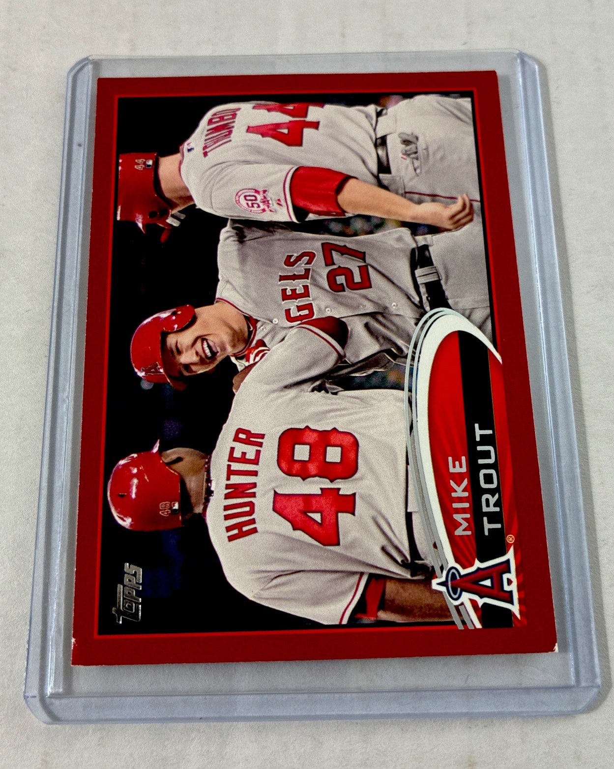 2012 Topps - Mike Trout #446 Red Border Sp Color Match