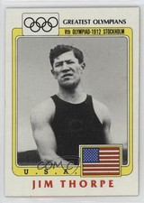 1983 History's Greatest Olympians 7-Eleven Rings Jim Thorpe #37 3p9