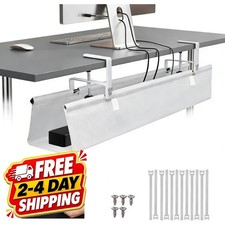 Under Desk Cable Management Tray 48 White