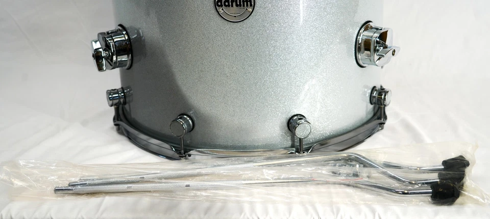 Ddrum Reflex Bombadier Floor Tom Drum 16 x 16" Silver Sparkle Nuevo Foto 3 de 4