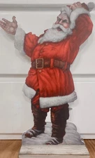 Boardwalk Original Reproduction 18” Waving Santa Hand Signed by Bonnie Barrett