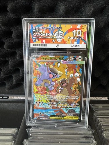 Pokémon TCG Mega Kangaskhan EX Card 182/132 GRADED ACE 10 Gem Mint
