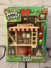 Teeny Tinies Christmas Toy Hot Coco Cart Mini Food Holiday Gift Playset 20 Pcs