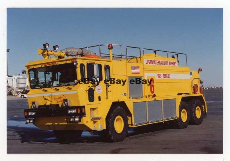 Boston, MA Airport Engine 6 1993 Oshkosh Fire Truck Photo