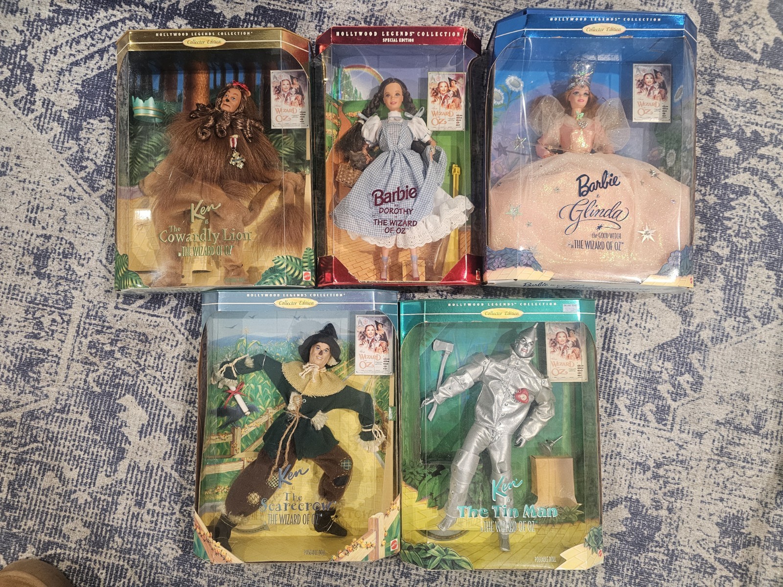 1996 Mattel Hollywood Legends Wizard Of Oz Collector's Dolls