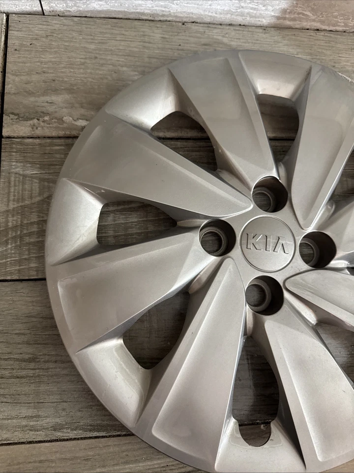 🇺🇸 (1) Cubierta de rueda gris tapacubos atornillable Kia Rio 2018 2019 2020 OEM 15" Foto 3 de 4