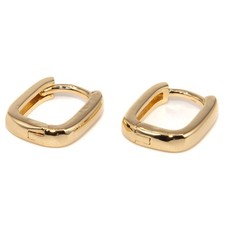 Small 18K Gold Plated Hoop Earrings for Women Girls Hypoallergenic Lightweight