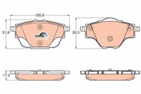 Trw GDB2034 Bremsbelagsatz, Scheibenbremse FüR CitroËN Ds Opel Peugeot