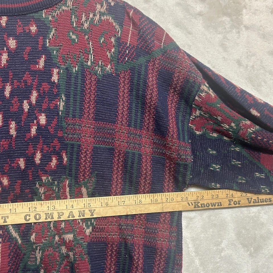 Vintage Chaps Ralph Lauren Sweater Mens Large Multicolored 90s Grandpa Retro USA - Image 4 of 4