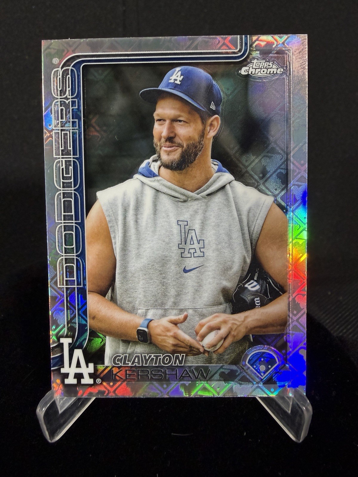 2025 Topps Chrome Clayton Kershaw Image Variation Logofractor SP #88 Dodgers