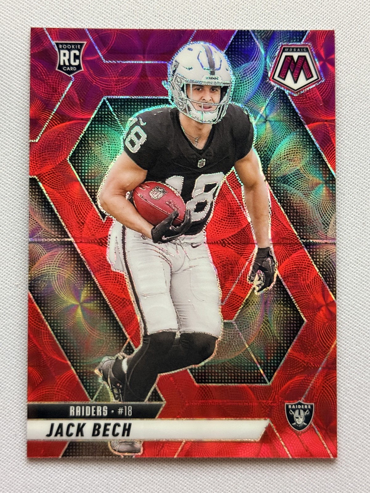2025 Panini Mosaic - Rookies Jack Bech #349 Red Scope Prizm (RC)