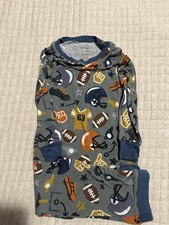 Little Sleepies Pajama Set 18-24M 2pc Long Sleeve Football