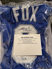 De'Aaron Fox Signed Autograph Kentucky Wildcats Jersey NCAA NBA Sacramento Kings