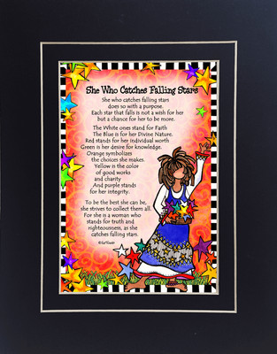 Catches Falling Stars White 8'' x 10''