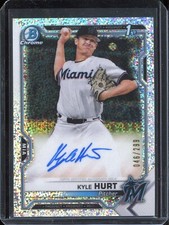 (1) 2021 Kyle Hurt Bowman Chrome Prospect Speckle Refractor AUTO /299 RC Dodgers