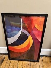 Affordably framed 17 X 25 Bold Abstract Print NEW Shipping Included