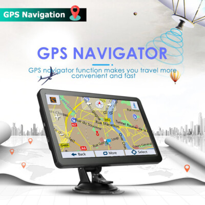 Gps Navigation for Car/Truck Touch Screen Maps w/ Spoken Direction 7''