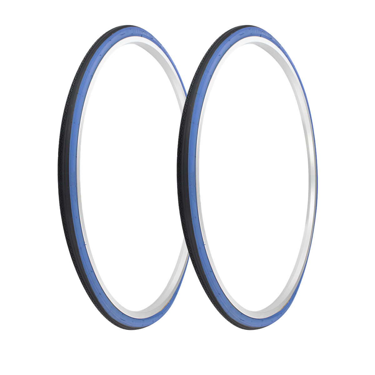 PRO+ TIRES 27" x 1-1/4" Black/Blue P-148 PAIR (2 PCS)
