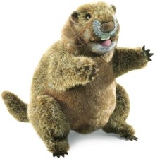 Folkmanis Groundhog Puppet, 14"