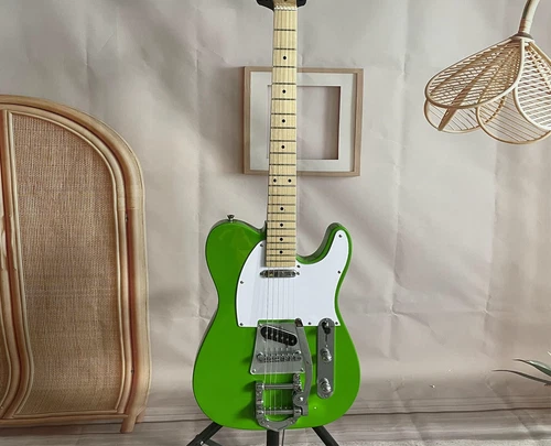 Apple Green TL Electric Guitar SS Pickups Maple Fretboard Bigsby Bridge Finish