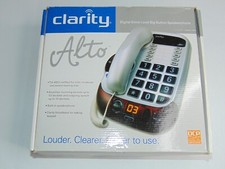 Clarity Alto Digital Corded Phone Amplified Loud Big Button Speakerphone