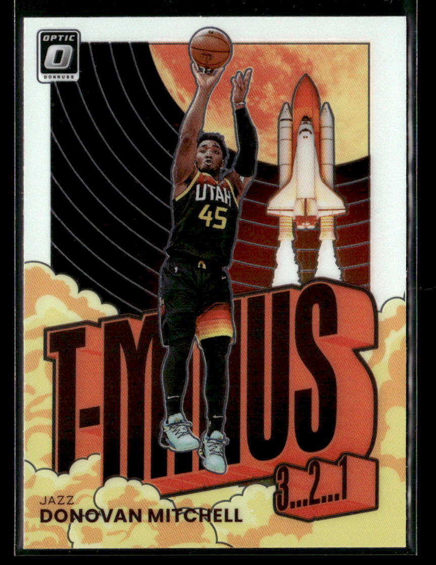 Donovan Mitchell 2021-22 Donruss Optic #5 T-Minus 3...2...1... Utah Jazz
