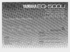 Yamaha EQ-500 Stereo Graphic Equalizer Operating Instruction EQ - USER MANUAL 