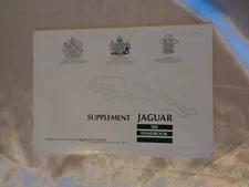 USED JAGUAR XJS SUPPLEMENT HANDBOOK PUBLICATION NUMBER JJM 10 02 06/90/S1