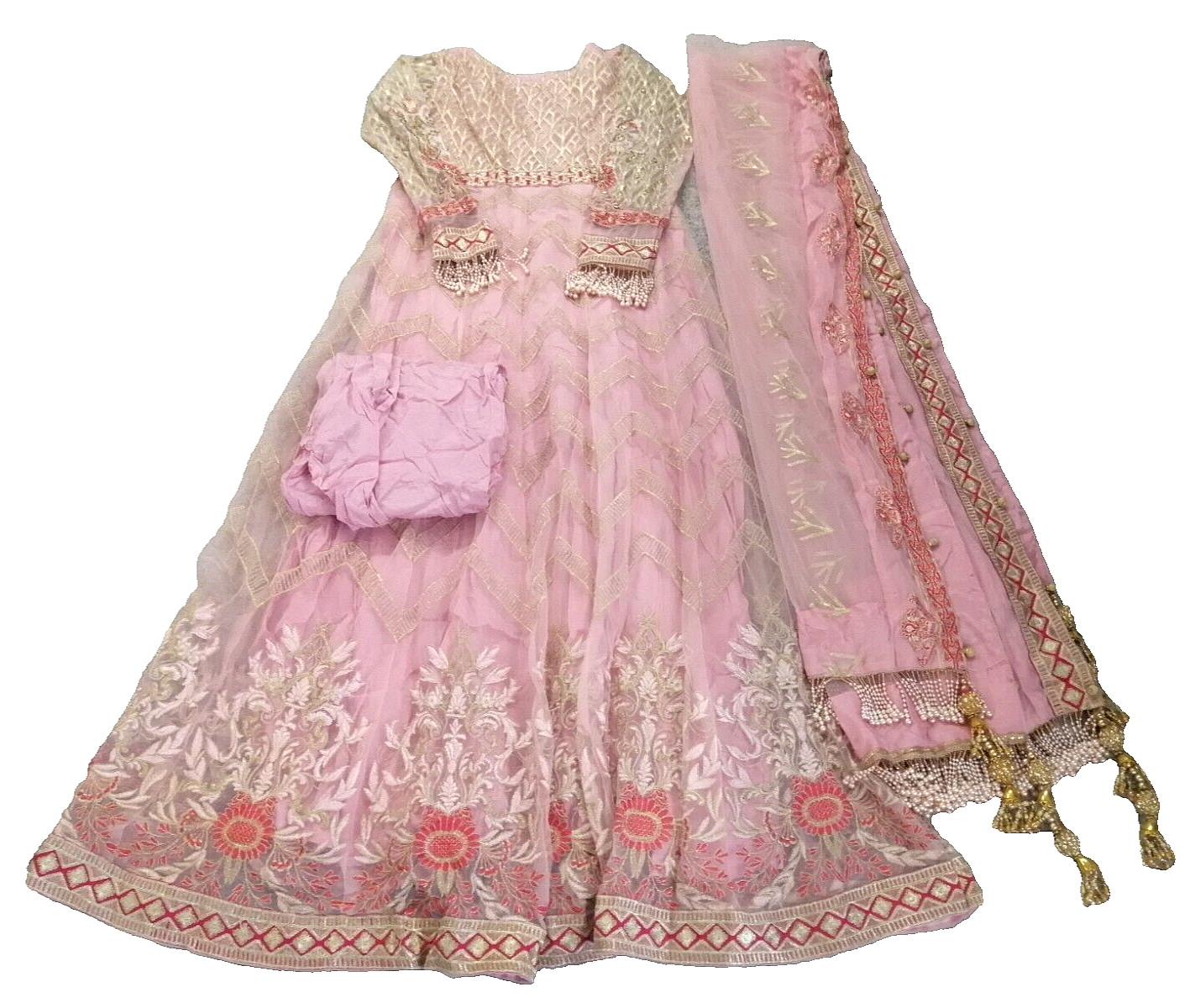 IMPRESIONANTE VESTIDO CHOLI ELEGANTE DE 4 PIEZAS 100/PRECIO DE VENTA DE DISEÑADOR