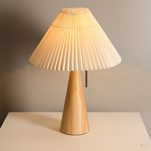 Japanese style Wabi-sabi Table Lamp LED Wood Bedside Decorative Desk Lights - Picture 3 of 8