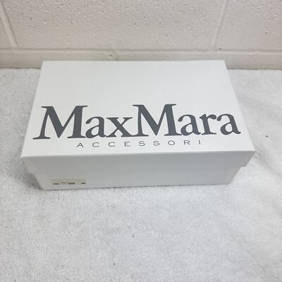 Max Mara Empty Box Gift Shoe White 12x7.5x4, Paper