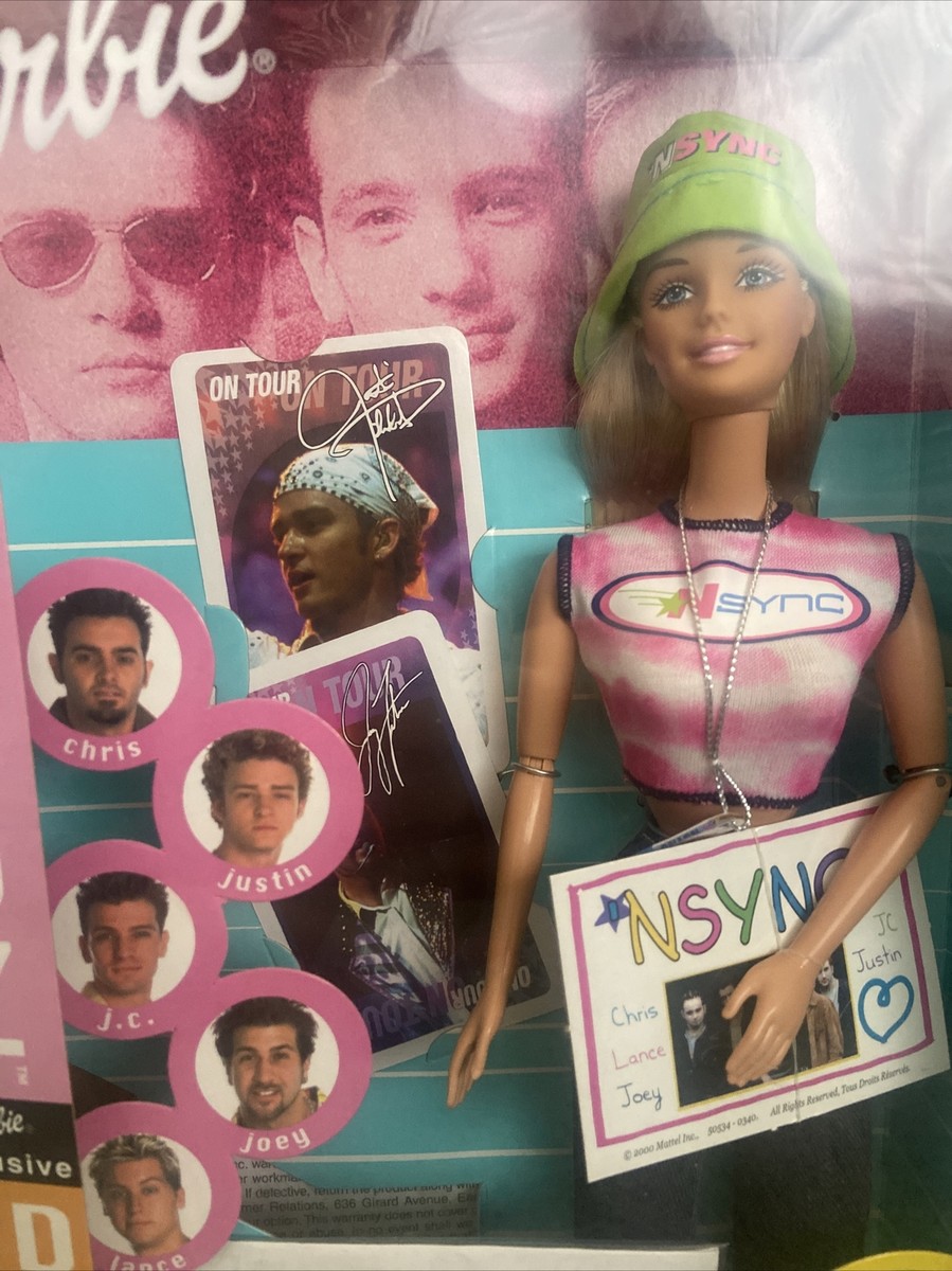 Nsync #1 Fan Barbie Doll 2000 Mattel #50534 with CD and