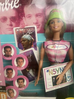 Nsync #1 Fan Barbie Doll 2000 Mattel #50534 with CD and