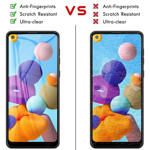 For Samsung Galaxy A21S A11 A21 A51 A71 5G HD Tempered Glass Screen Protector - Photo 9 sur 31