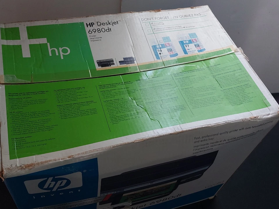NEW HP Deskjet 6980DT 6980 Digital Photo Inkjet Printer Open Box - Image 3 of 4