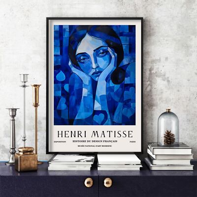 Henri Matisse Druck, Henri Matisse Ausstellungsposter, buntes Wandbild (20b)