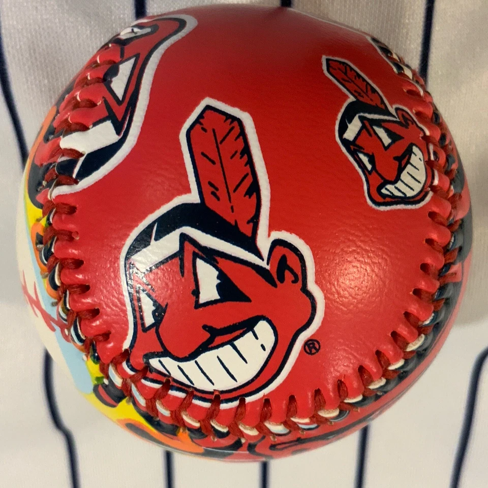 Cleveland Indians Fire Ball Play By Play 1999 Souvenir Baseball Ball - Image 3 of 4