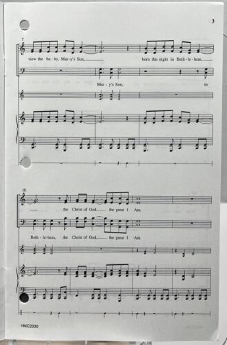 Angelic Procession Parker & Lantz SATB w Keyboard Handbells Hinshaw Sheet Music - Picture 3 of 5