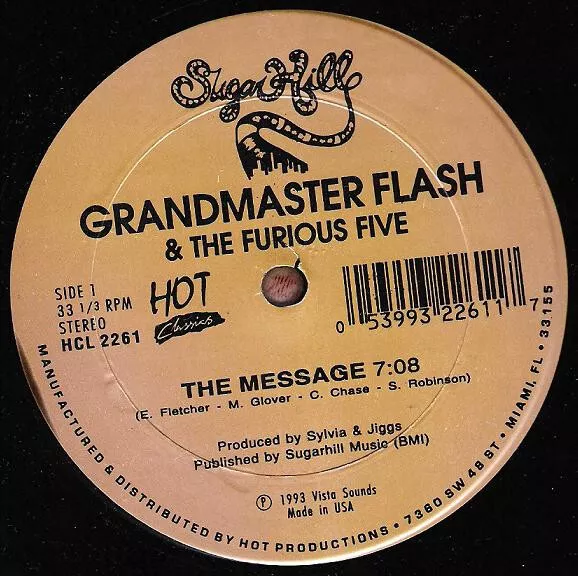 Grandmaster Flash and The Furious Five The Message Album Cover Sticker