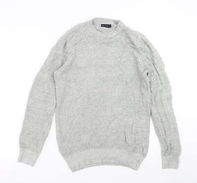 New Look Herren Pullover Grau Acrylmischung Größe XS