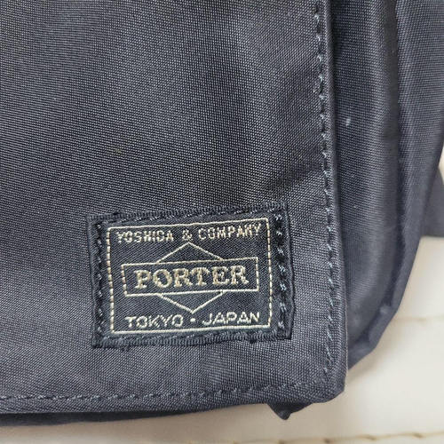 PORTER L-fine Body Bag Waist Bag Black Made in Japan Excellent - Picture 3 of 15