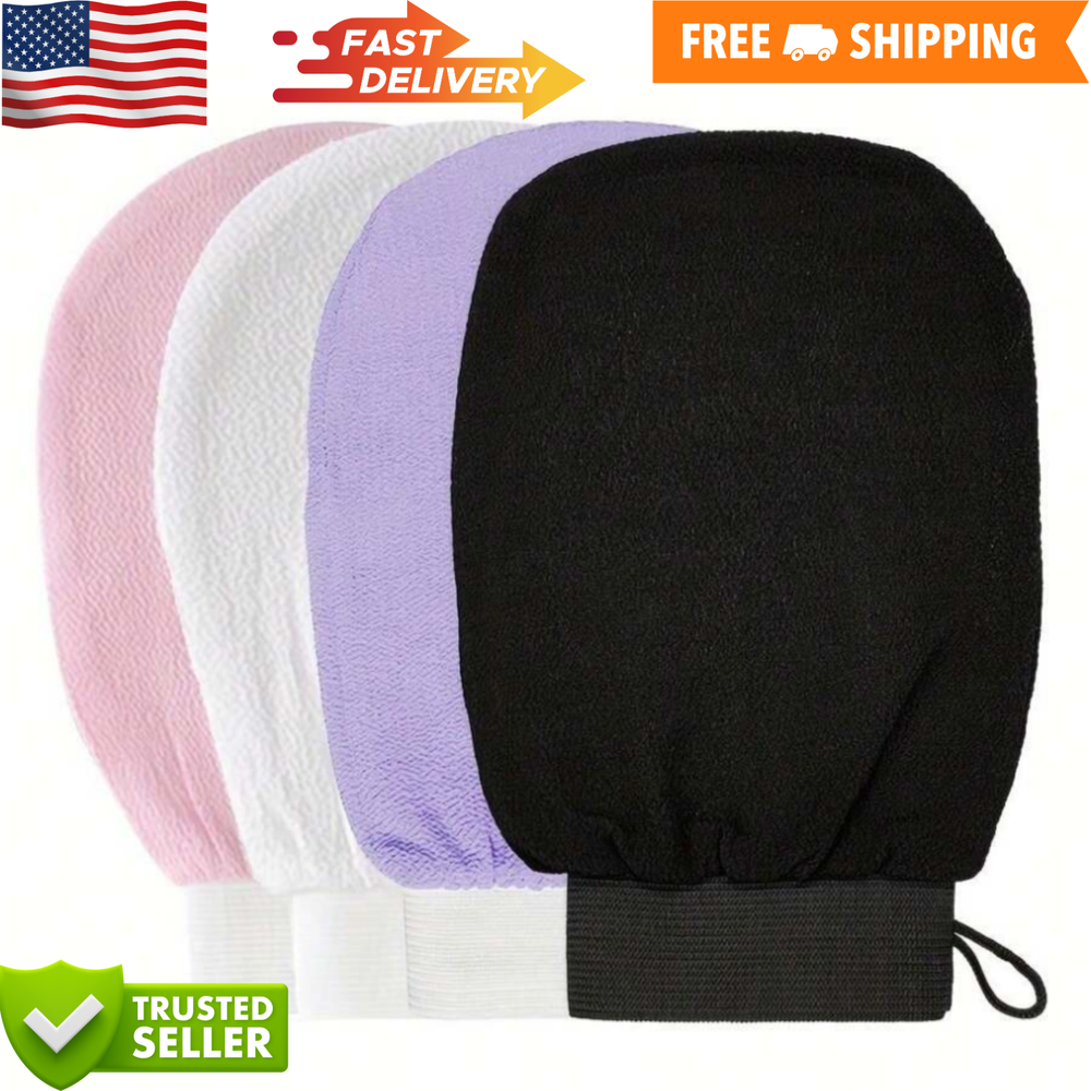 Moroccan Bath Scrub Glove Hammam Exfoliating Body Facial Shower Massage Mitt USA