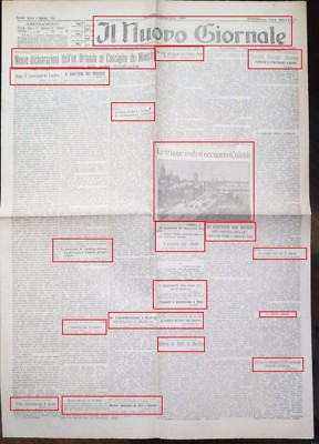 WW1-DIE ENGLÄNDER BESATZEN KOLONIE-DEL 09-12-1918 N.2079